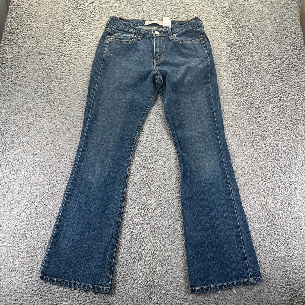 Levi's 515 Jeans Womens 10 Blue Cotton Denim Bootcut Leg Faded Stretchโ Workwear